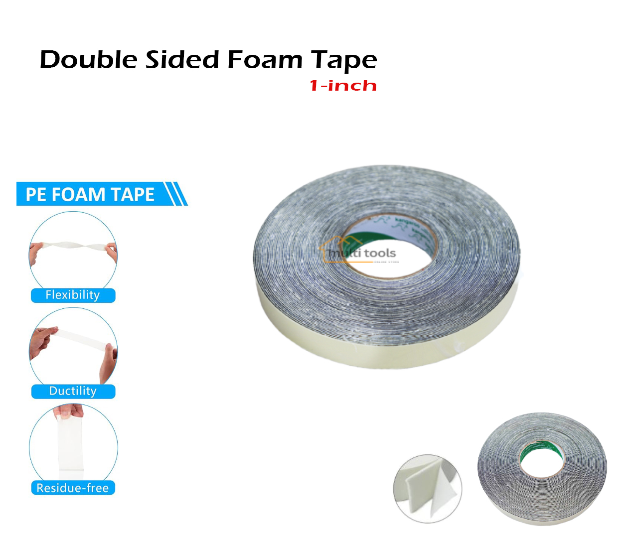 1-Inch Double Sided Foam Tape